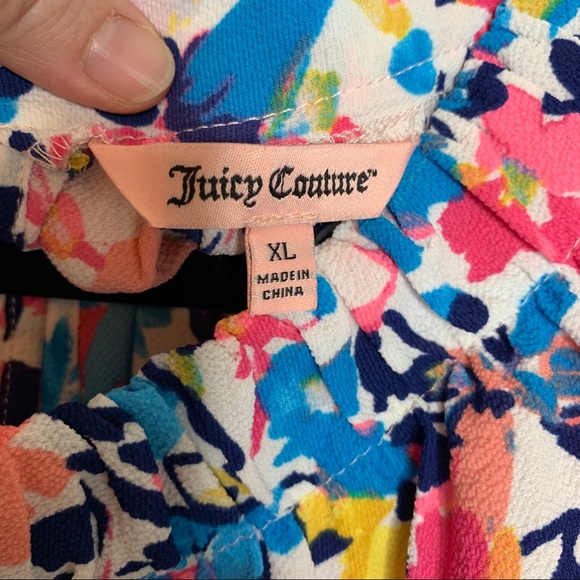 Juicy Couture Cheery Floral Tie Waist Dress - Picture 5 of 8